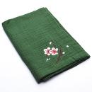 刺繍茶巾(緑)