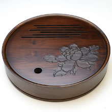 牡丹円茶盤